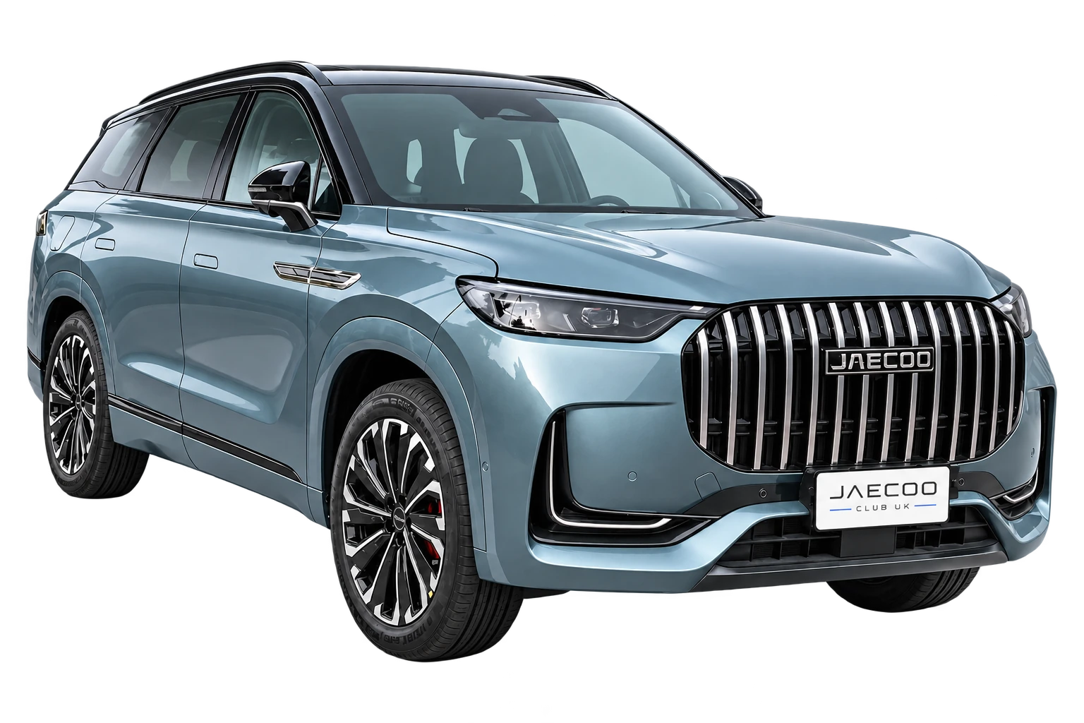 JAECOO J8 front three-quarter view