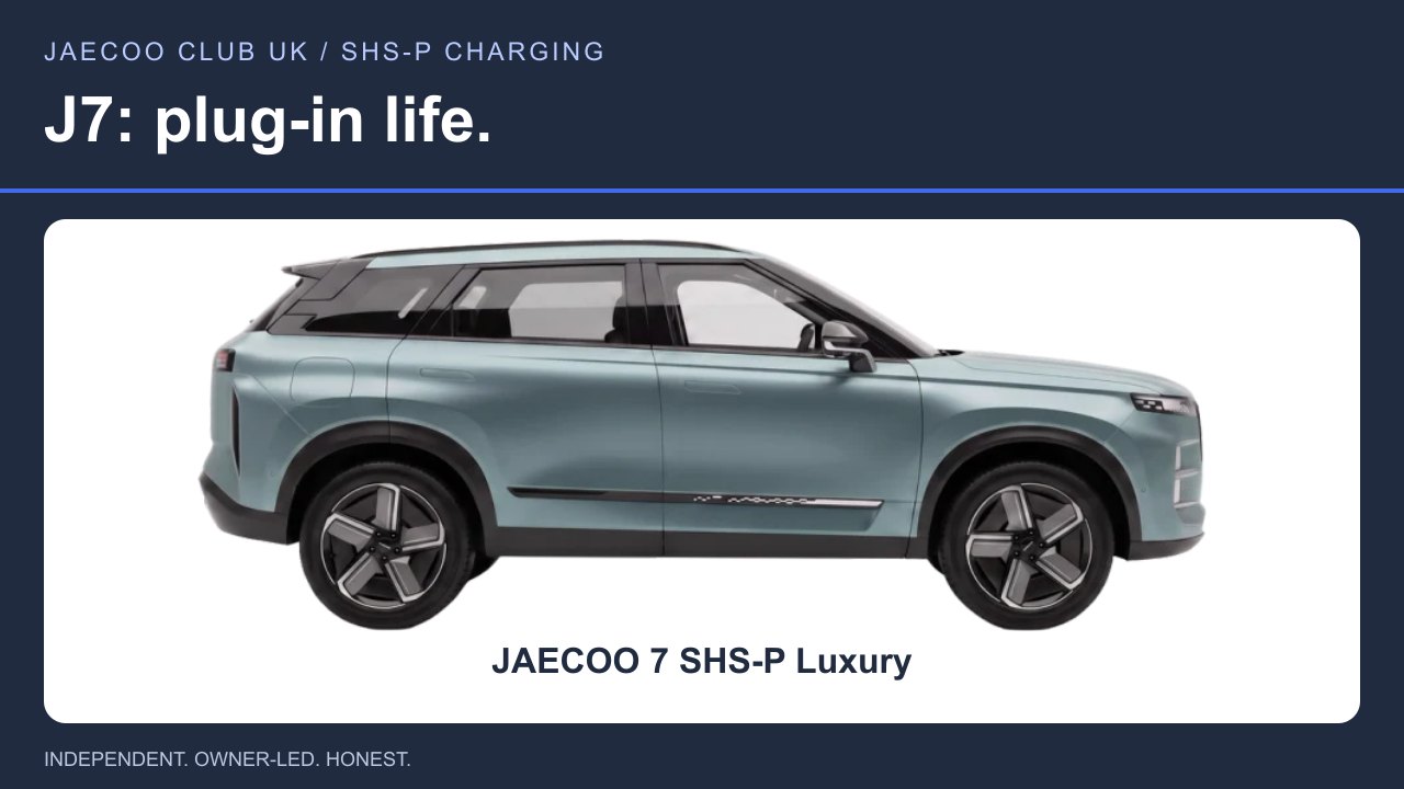 JAECOO 7 SHS-P Luxury — J7: plug-in life.