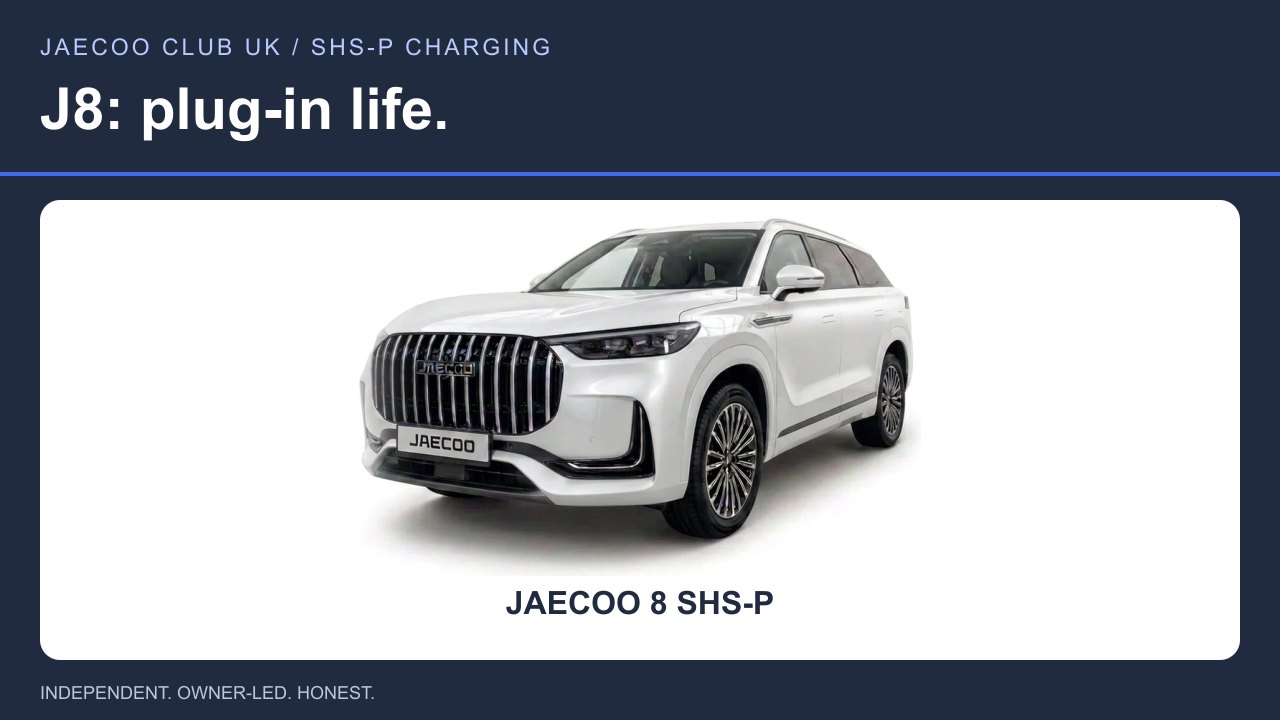 JAECOO 8 SHS-P — J8: plug-in life.
